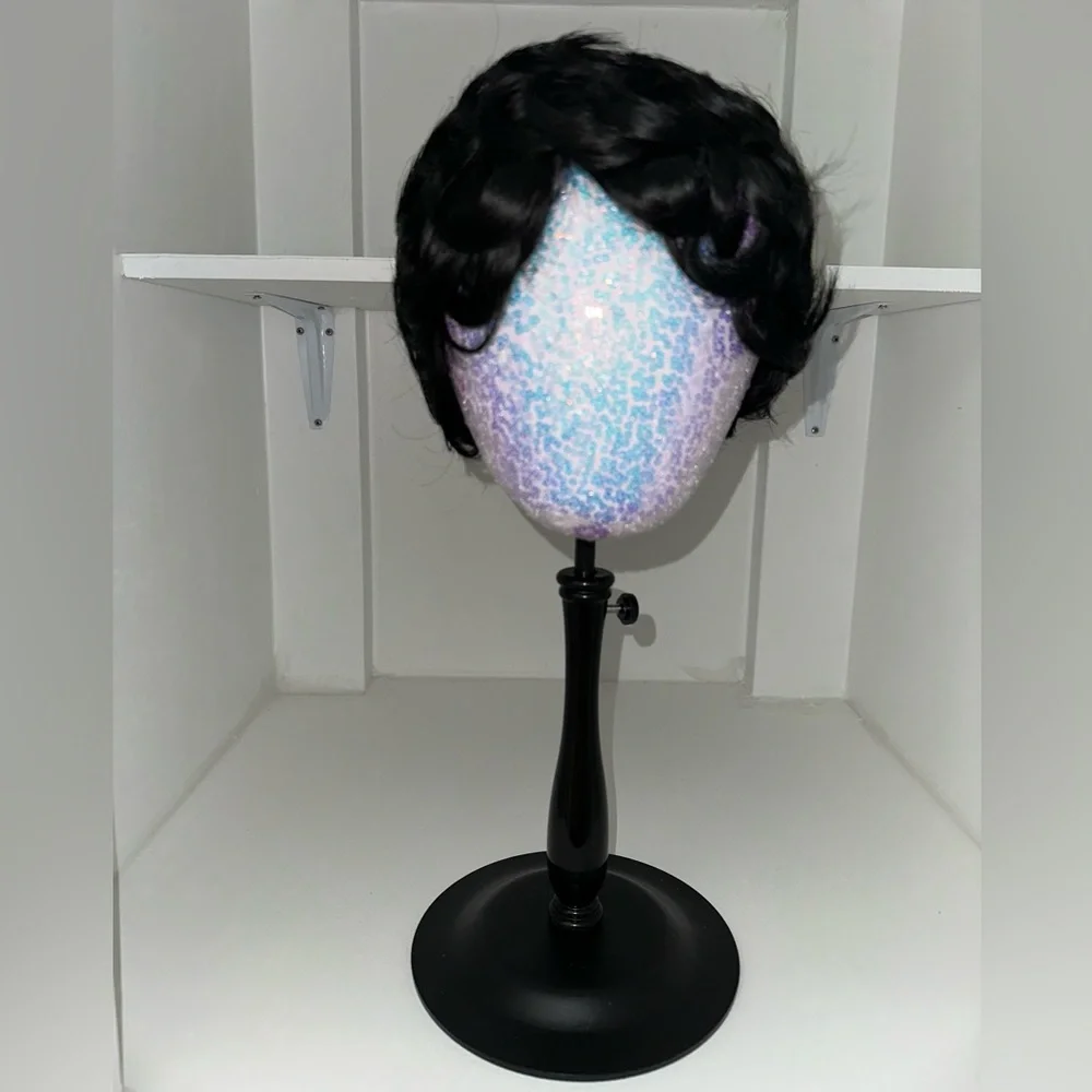 Glueless Short Black Curly Pixie Wig - Picture 3 of 7